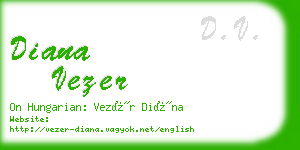 diana vezer business card